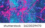 Seamless stained grunge camouflage. Trendy print. Seamless pattern with neon flowers, perfect for clothes. Grunge spray camouflage. Vector illustration