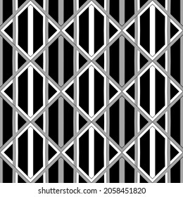 Seamless stainless steel fence abstract background 