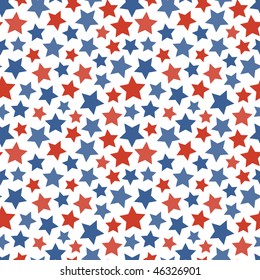 Seamless star background. Vector pattern.