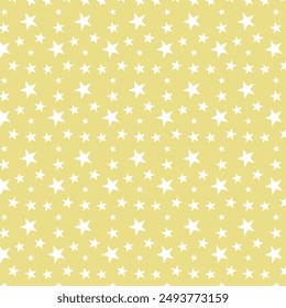 Seamless Star and Star Confetti Pattern Background