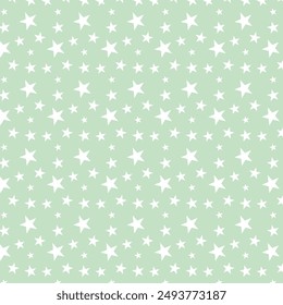 Seamless Star and Star Confetti Pattern Background