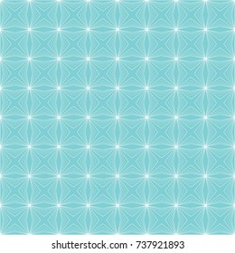 Seamless star diamonds pattern. Geometric texture. Vector art. For wallpaper, background, textile, tile. Blue