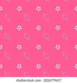 Seamless Star Drawing On A Cute Colorful Background Is Used For Pattern, Gift Wrap, Shirt Pattern, Baby Blanket Pattern, Curtain Pattern, Etc.
