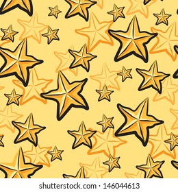 Seamless Star fruits pattern