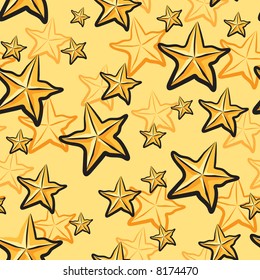 Seamless Star fruits pattern