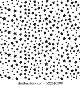 Seamless Star Monochrome Background