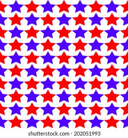 Seamless Star Monochrome Background pattern
