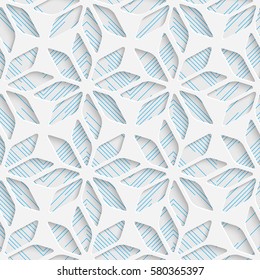 Seamless Star Pattern. Abstract Soft Background. Modern Stylish Wallpaper. 3d Delicate Design