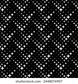 Seamless star pattern background - abstract geometrical vector graphic design