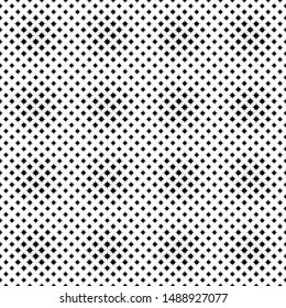 Seamless star pattern background - monochrome vector design from curved stars