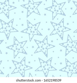 seamless star pattern and background vector illustration