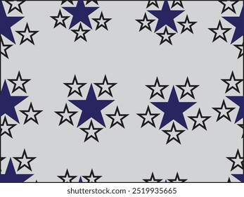 Seamless star pattern design Background