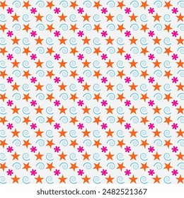 Seamless Star Pattern Design, It is good Design