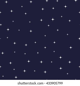 Seamless star pattern. Flat style. Vector illustration.