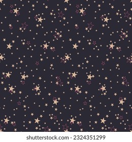 seamless star pattern on grey backround