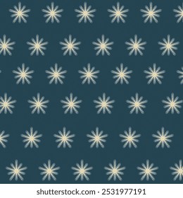Seamless star pattern on a teal background, perfect for holiday decorations, fabric designs, gift wrapping, and festive digital projects.