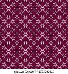 seamless star pattern. pattern with star shapes on purple and white texture. pattern for print, web, background, tile, fabric.