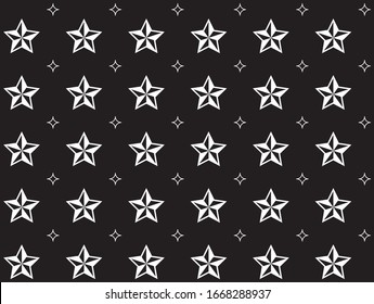 Patrón estrella sin inconvenientes. Estrellas sin fisuras. Patrón sin problemas con estrella en el cielo.
