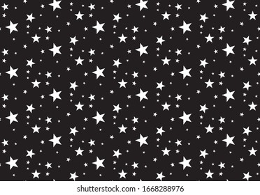 Patrón estrella sin inconvenientes. Estrellas sin fisuras. Patrón sin problemas con estrella en el cielo.
