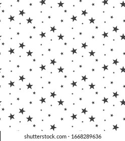 Seamless star pattern. Stars seamless pattern. Seamless pattern with star in sky.
