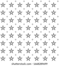 Seamless star pattern. Stars seamless pattern. Seamless pattern with star in sky.
