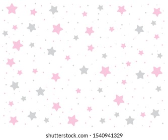 Seamless star pettern in white background