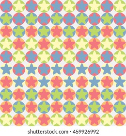 Seamless Star Zoja color Background