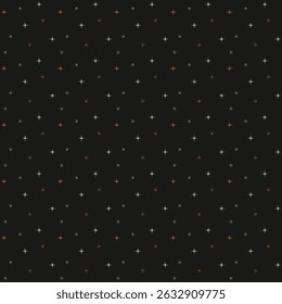 Seamless Starry Night Sky Pattern – Dark Background with Twinkling Stars Texture