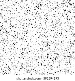 Seamless starry pattern in scandinavian style, good for textile or interior design. Stock vector.