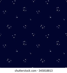 Seamless starry sky pattern.