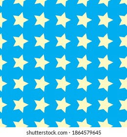 Patrón de fondo de estrellas sin foco Crema de color blanco y azul cielo