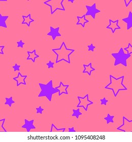 Seamless stars pattern