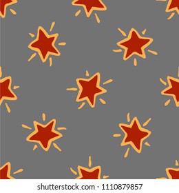 Seamless stars pattern