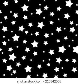 Seamless stars pattern