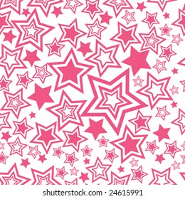 Seamless stars pattern