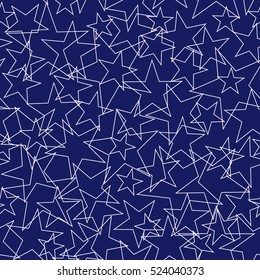 Seamless stars pattern