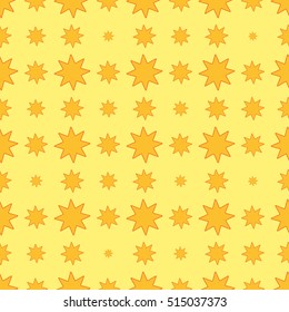 Seamless stars pattern. Abstract vector illustration.