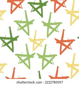 seamless stars pattern. Seamless Pattern with Colorful Stars.