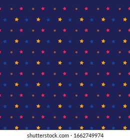 Seamless stars pattern design background 