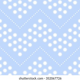 Seamless stars pattern. Garlands of stars. Abstract Vector Background. Seamless Christmas Pattern. New year blue background. Zigzag Pattern. Geometric Pattern. Wavy backdrop. Vector Regular Texture