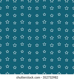 Seamless stars pattern. Garlands of stars. Seamless circle pattern. Beads pattern. Abstract Vector Background. Christmas Pattern. New year turquoise background.Geometric Pattern.Vector Regular Texture