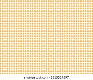 Seamless stars pattern gold yellow color on white background. Vector illustration.

