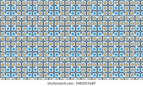 Seamless Stars Pattern Grey Background Vector Illustration