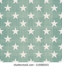 Seamless Stars Pattern In Retro Blue