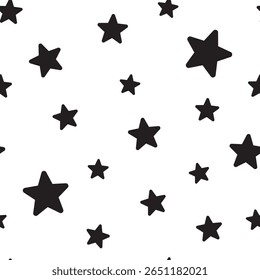 Seamless stars pattern. Star background based on random elements for high definition concept.