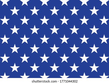 Seamless stars pattern vector. Abstract blue stars background. Vector illustration.