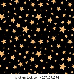 Seamless stars pattern. Vector background.