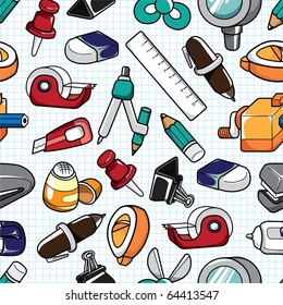seamless stationery pattern