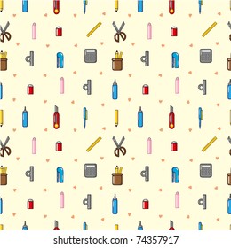 seamless stationery pattern