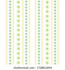 Seamless stitches pattern on embroidery design for living room wall decor.